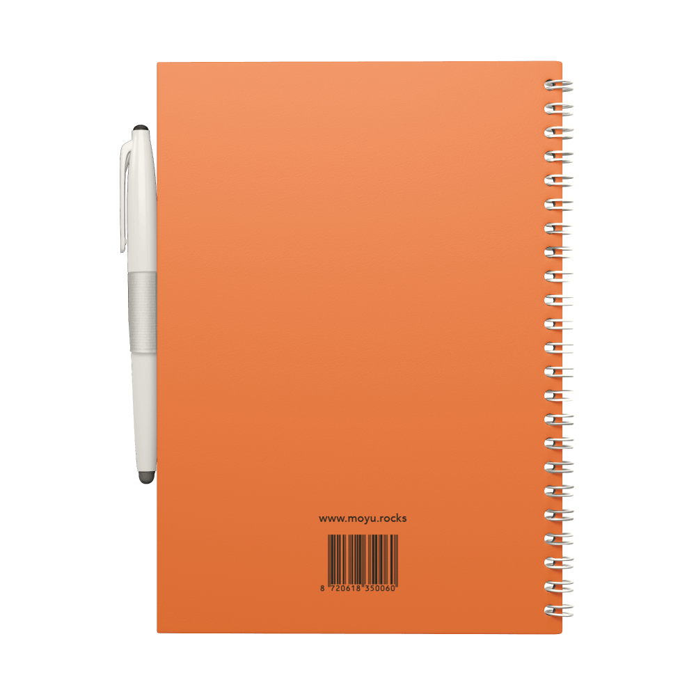 Erasable agenda A5 Sunset Orange back cover