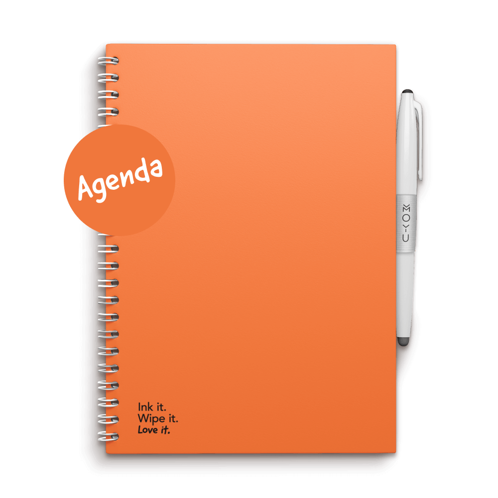 Erasable agenda A5 Sunset Orange front cover