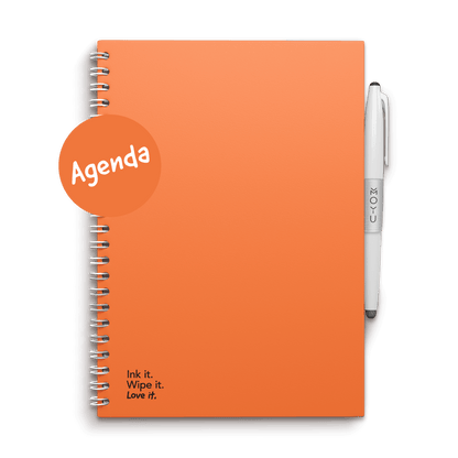 Erasable agenda A5 Sunset Orange front cover