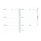 Erasable agenda A5 week planner pages