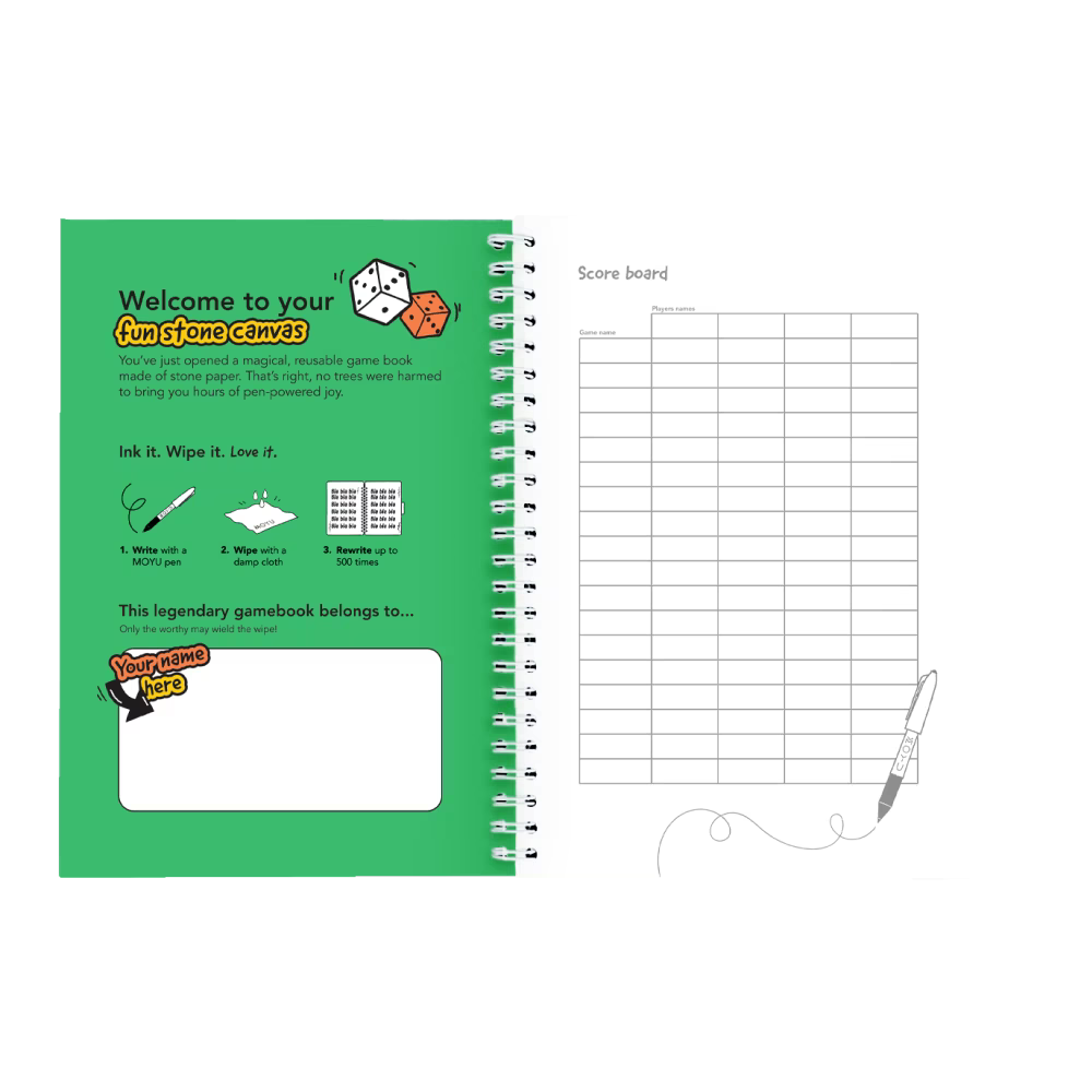 Erasable Game Book A5