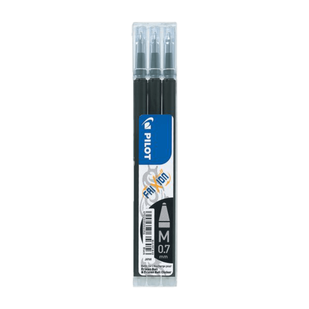 MOYU Pilot Frixion erasable black ink refills