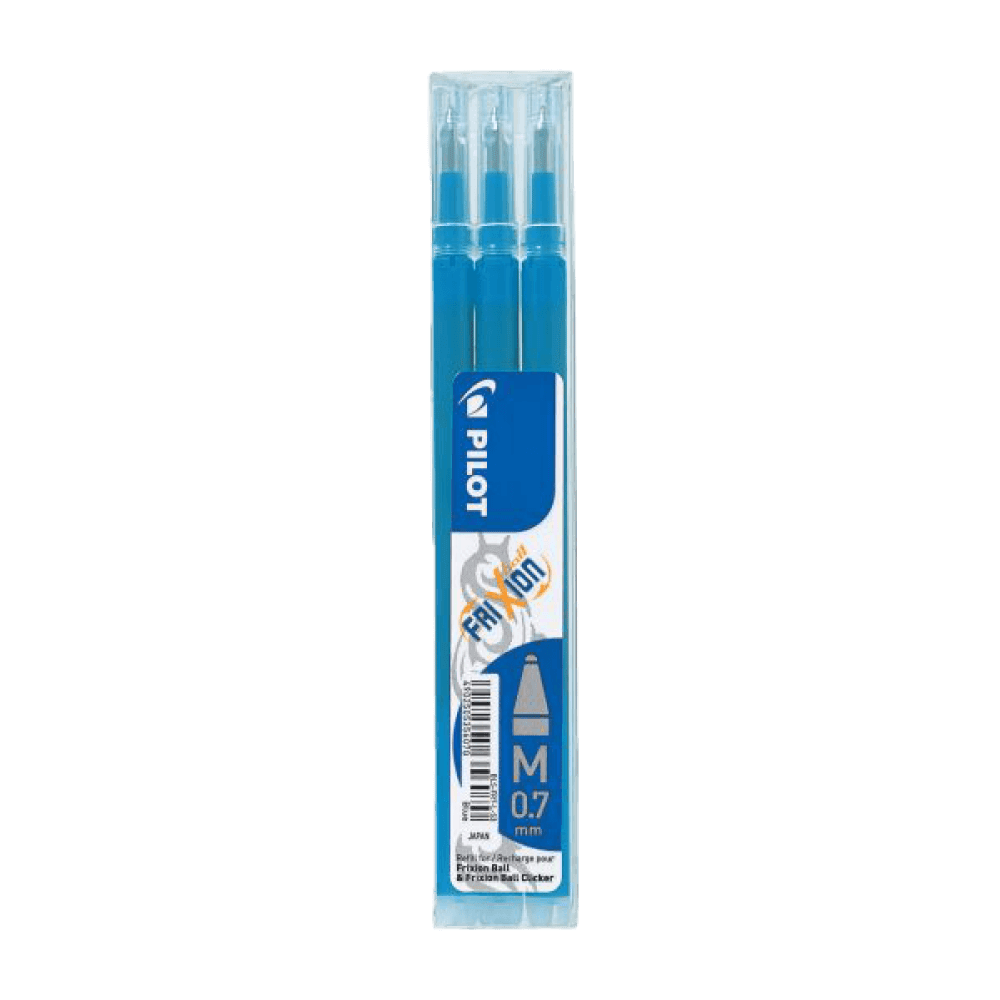 MOYU Pilot Frixion erasable light blue ink refills