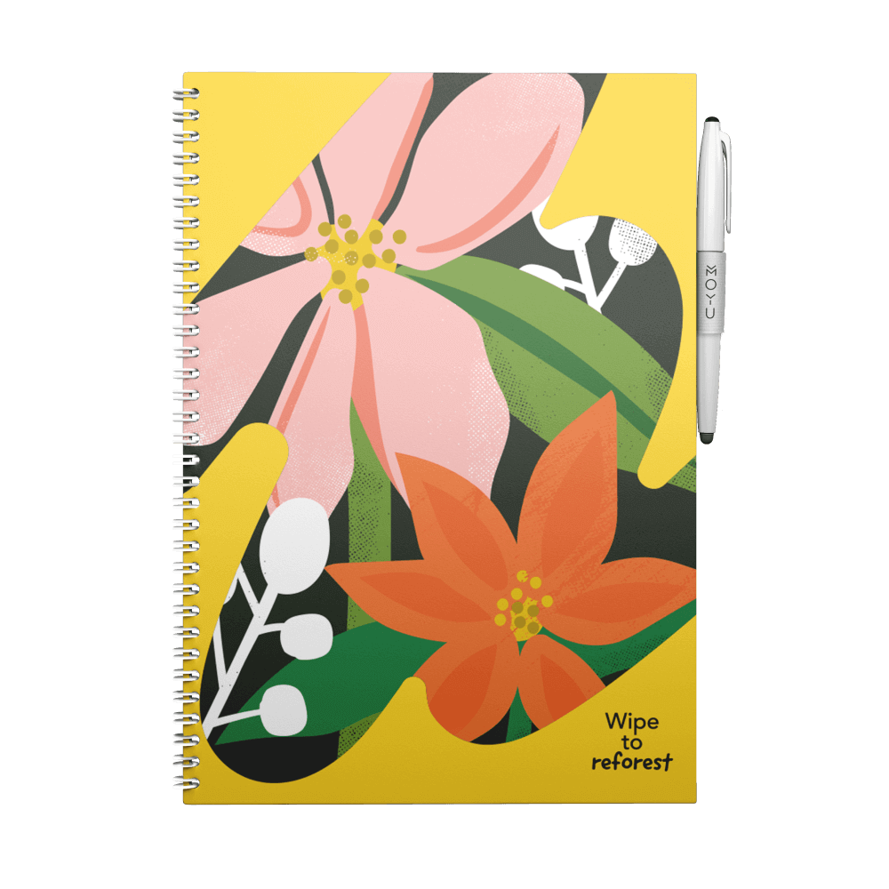 Erasable notebook A4 Flower Vibes front cover