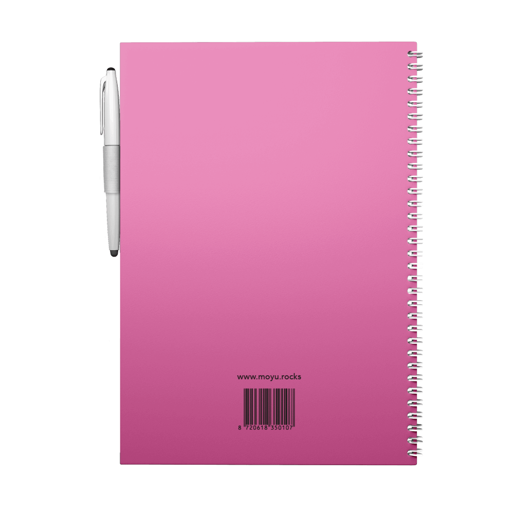 Erasable notebook A4 Passion Pink back cover