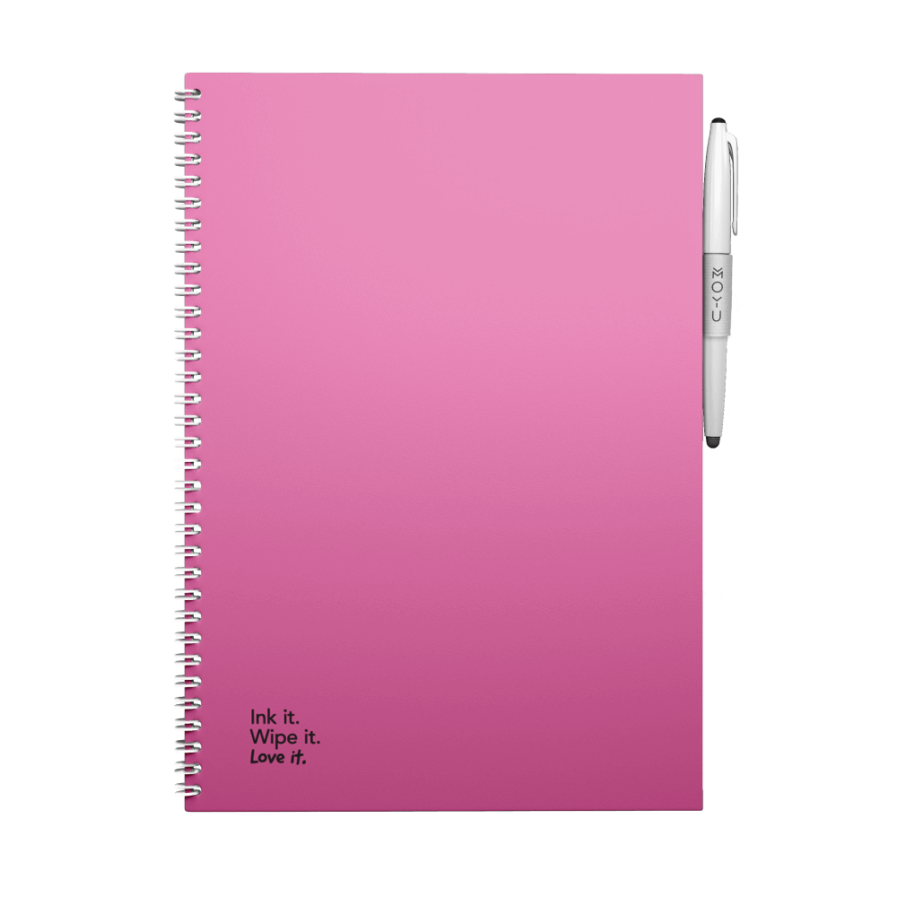 Erasable notebook A4 Passion Pink front cover