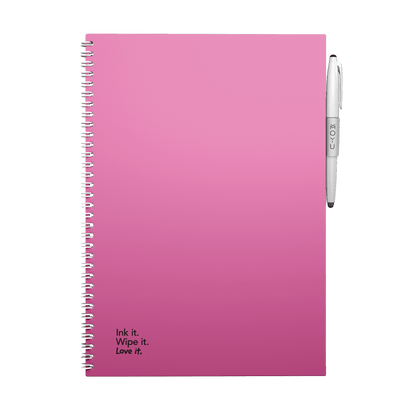 Erasable notebook A4 Passion Pink front cover