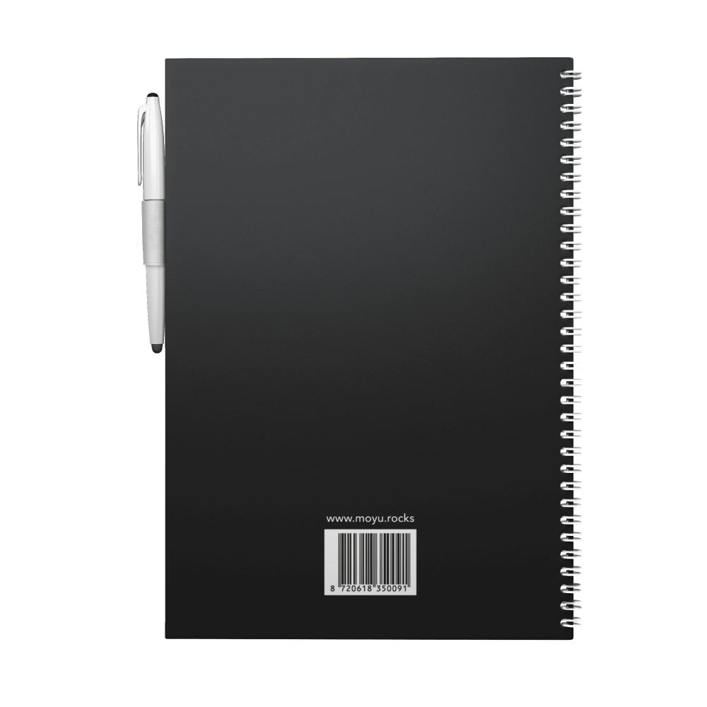 Erasable notebook A4 Pitch Black back cover