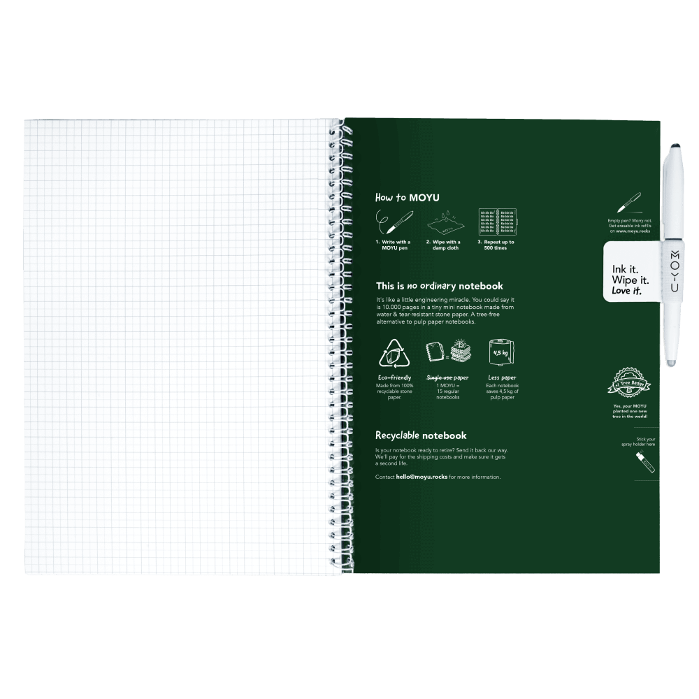 Erasable notebook A4 Safari Nights inside back cover