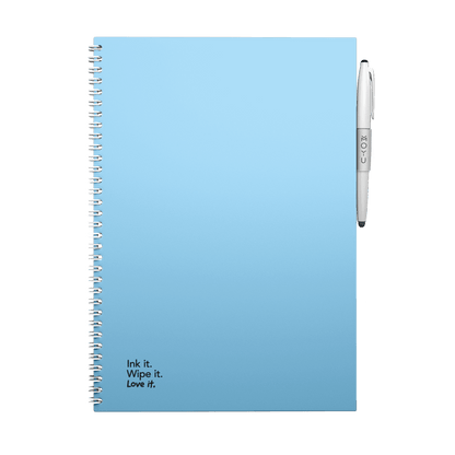 Erasable notebook A4 Sky Blue front cover