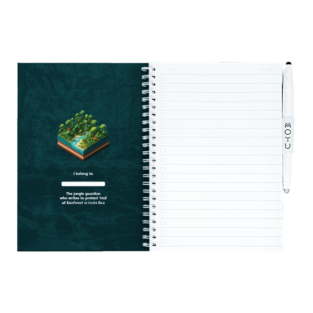 Erasable notebook A5 Adopt Rainforest inside front cover