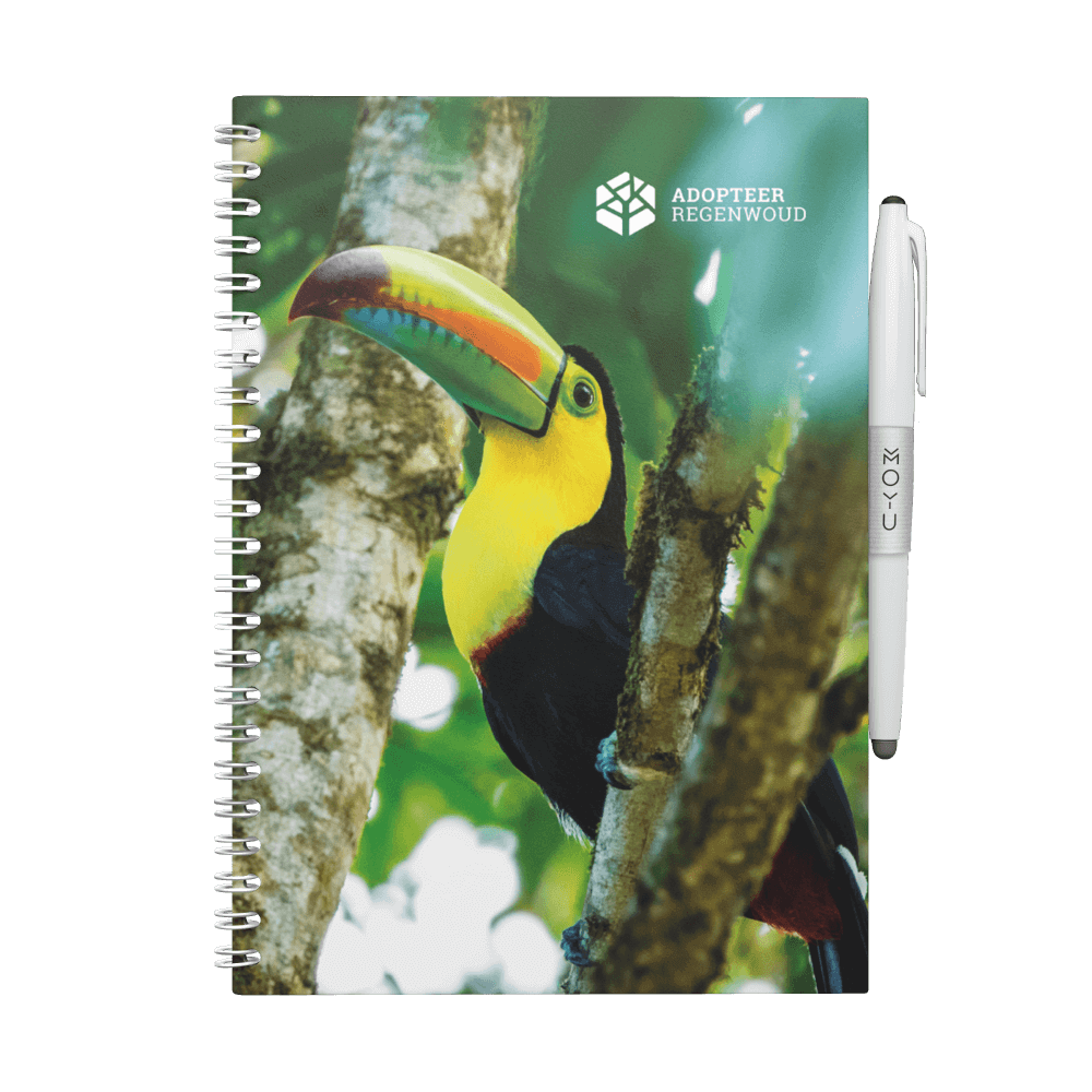 Erasable notebook A5 Adopt Rainforest Majestic Toucan front cover