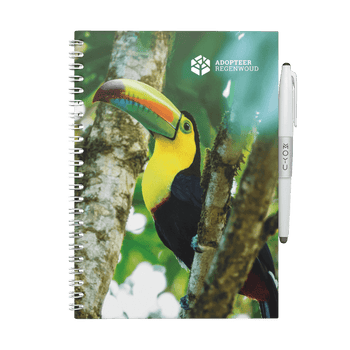 Erasable notebook A5 Adopt Rainforest Majestic Toucan front cover