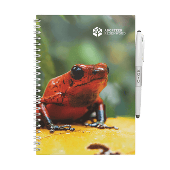 Erasable notebook A5 Adopt Rainforest Reddish Frog front cover