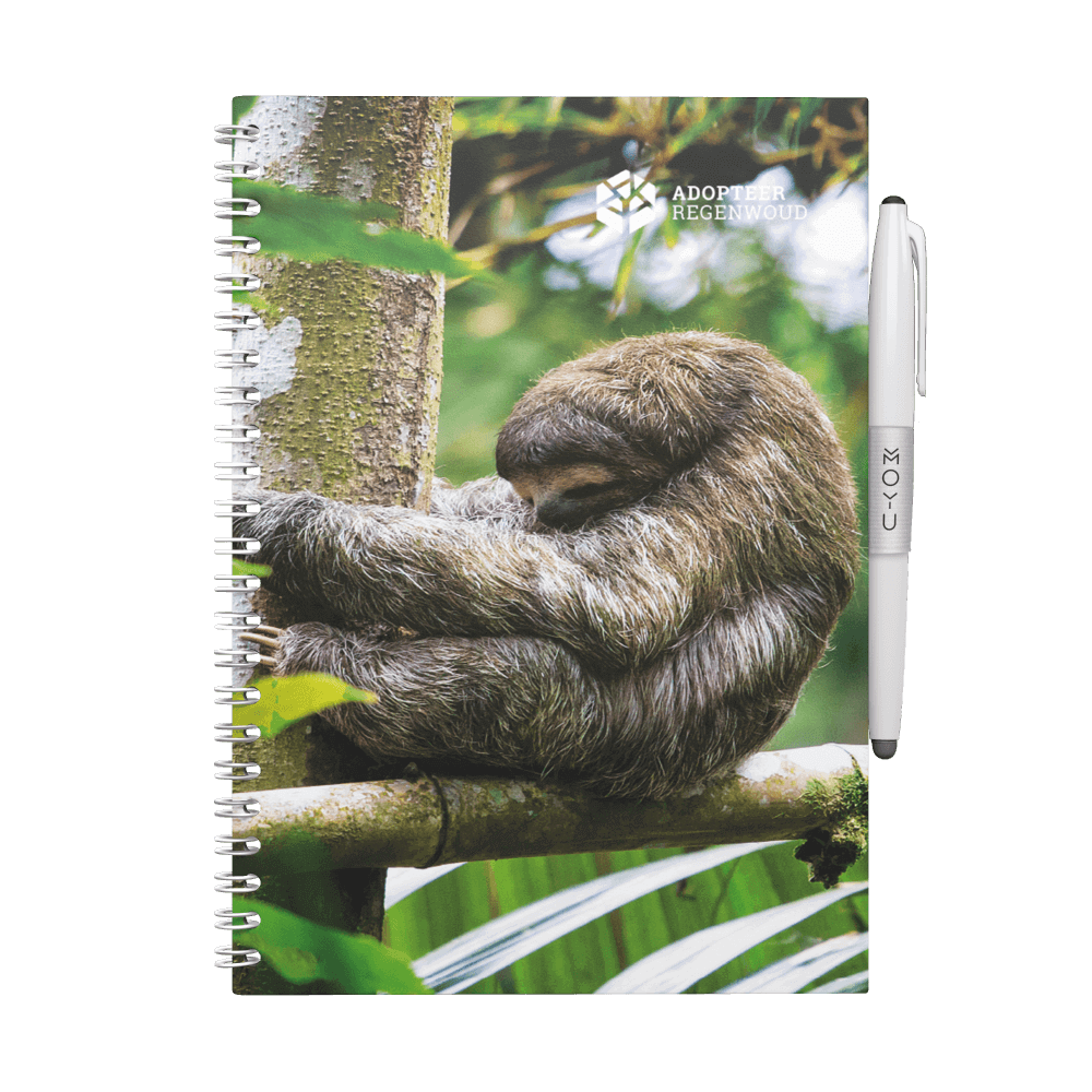 Erasable notebook A5 Adopt Rainforest Sloth front cover