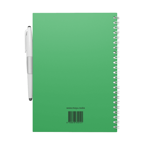 Erasable notebook A5 Flashy Moss back cover