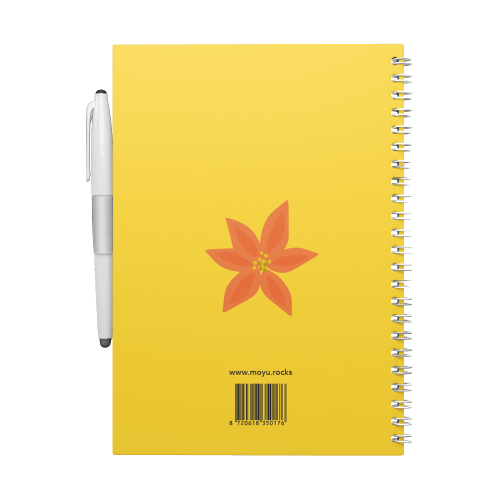 Erasable notebook A5 Flower Vibes back cover