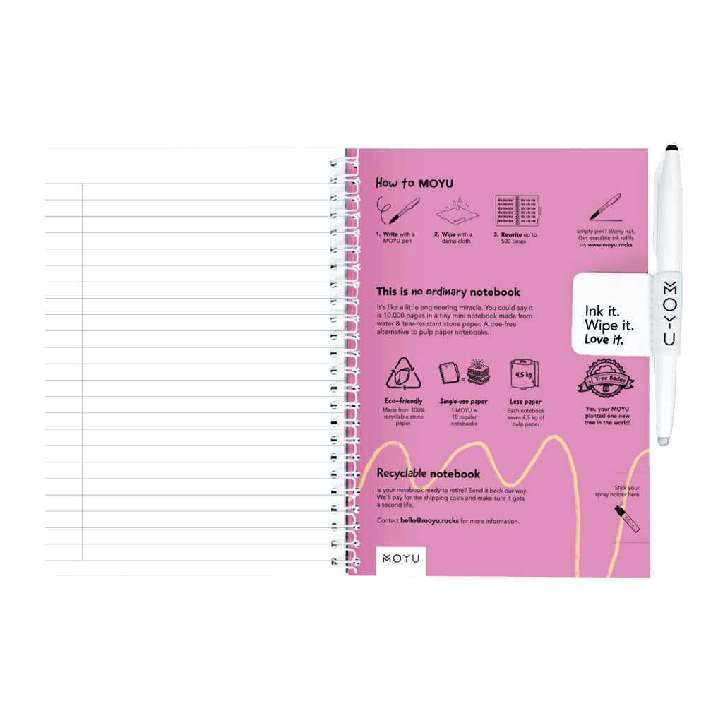 Erasable notebook A5 House Tiger inside back cover