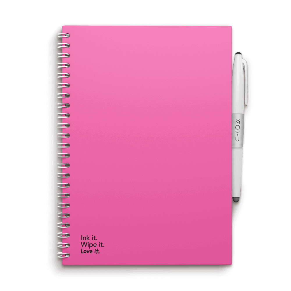 Erasable notebook A5 Passion Pink front cover