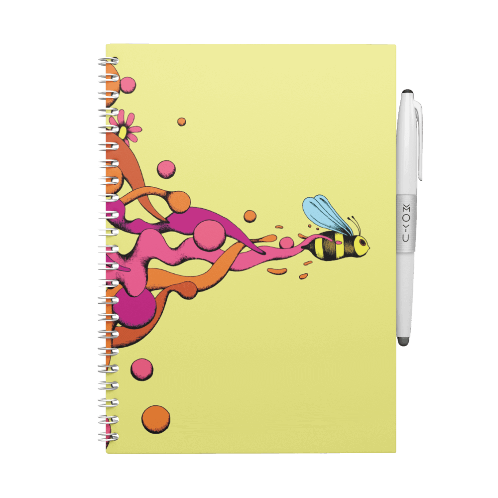 Erasable notebook A5 Pollinators front cover