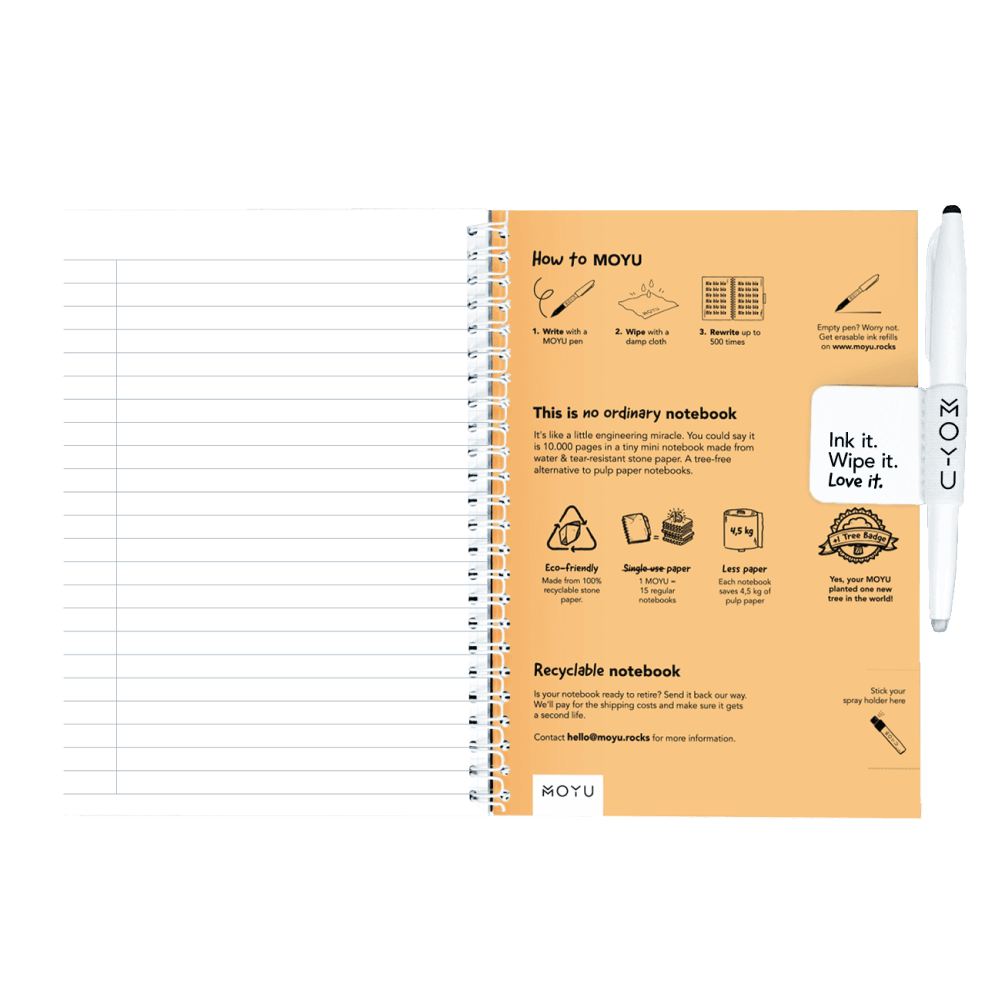 Erasable notebook A5 Soul Compass inside back cover