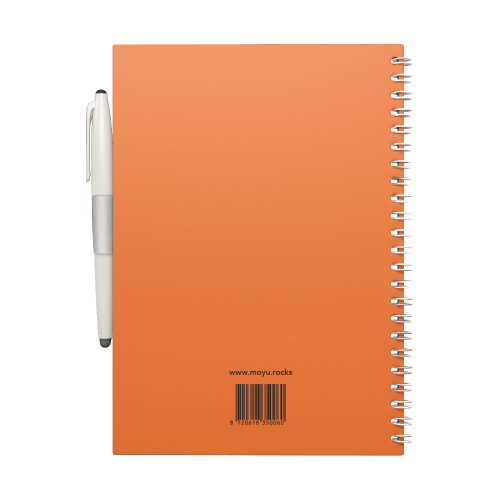 Erasable notebook A5 Sunset Orange back cover