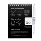 Erasable notebook A6 Pitch Black inside back cover