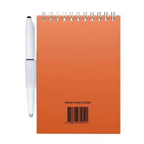 Erasable notebook A6 Sunset Orange back cover