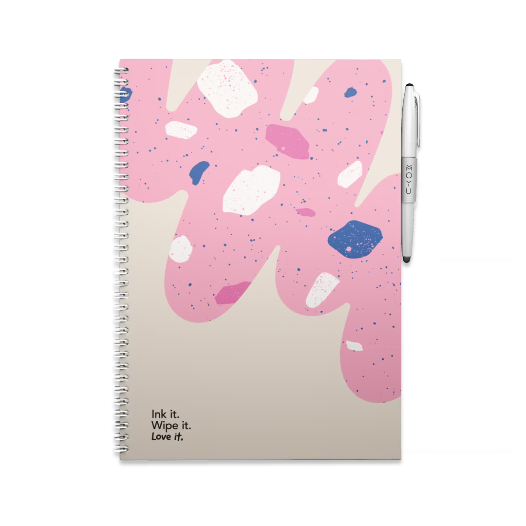 Erasable Notebook A4 - Flamingo Desert