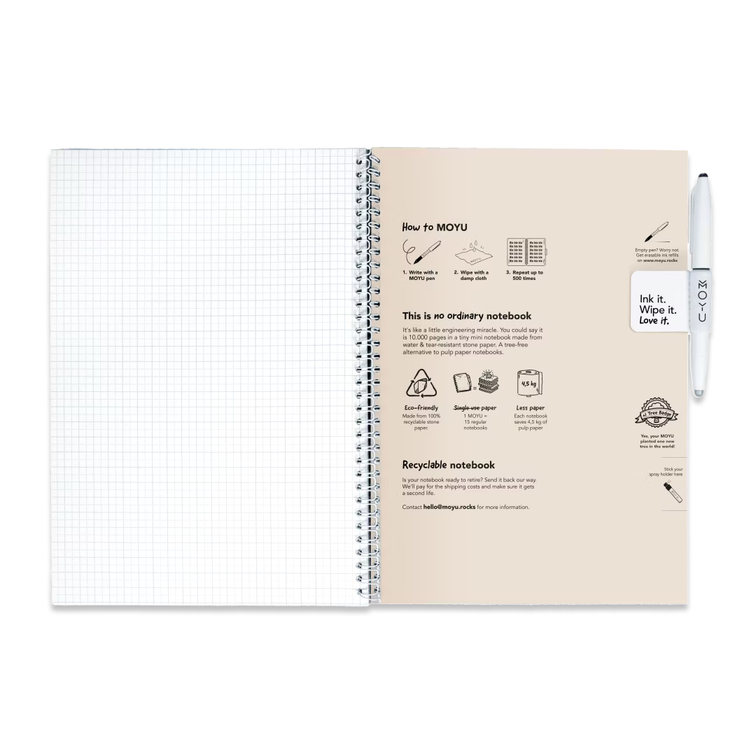 Erasable Notebook A4 - Flamingo Desert
