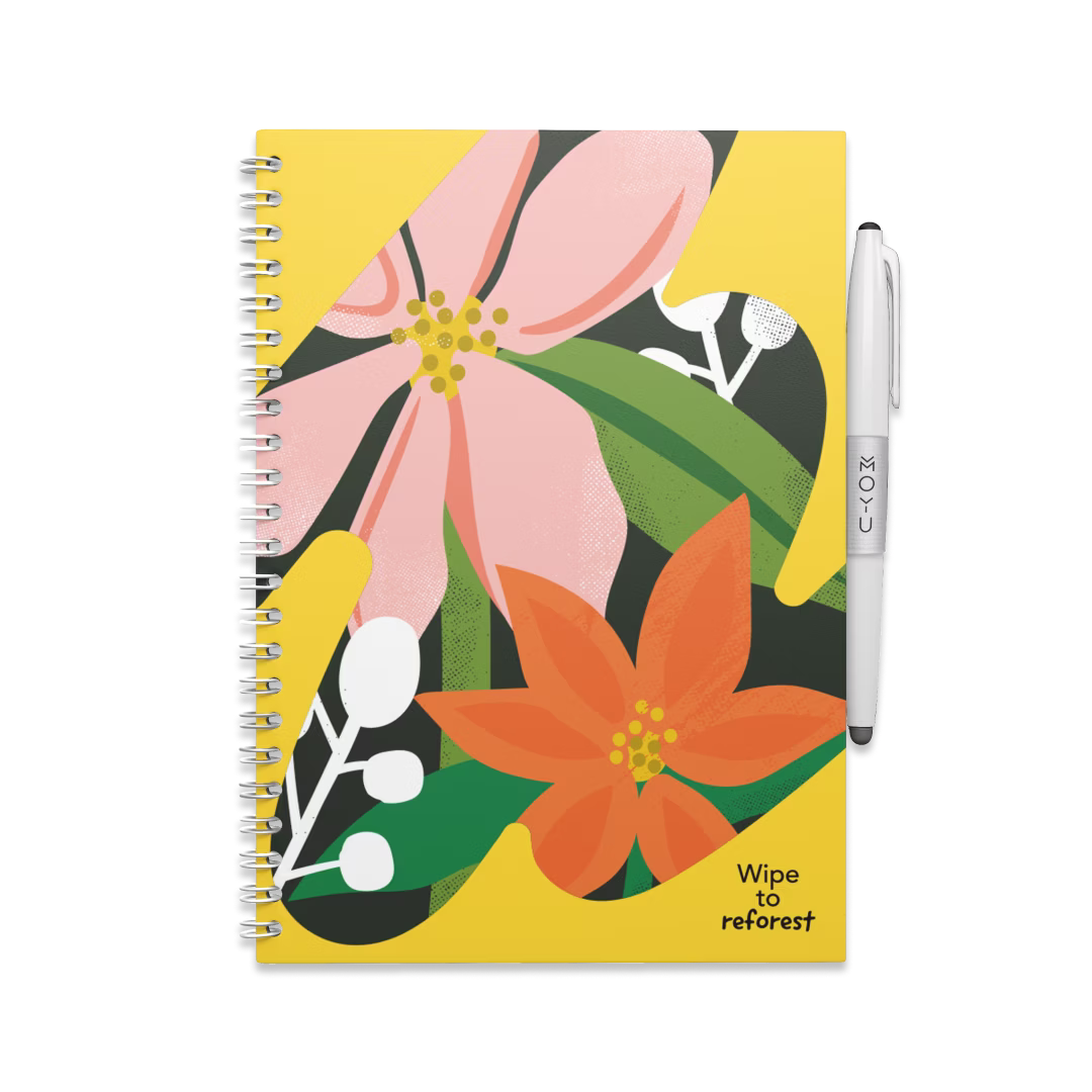 Uitwisbaar Notitieboek A5 - Flower Vibes