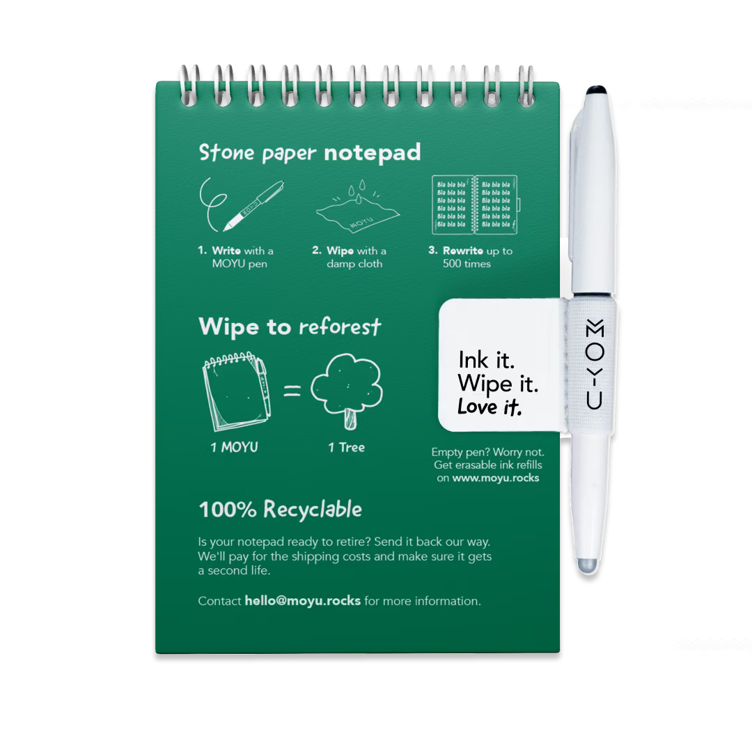 Erasable Notepad A6 - Forest Green