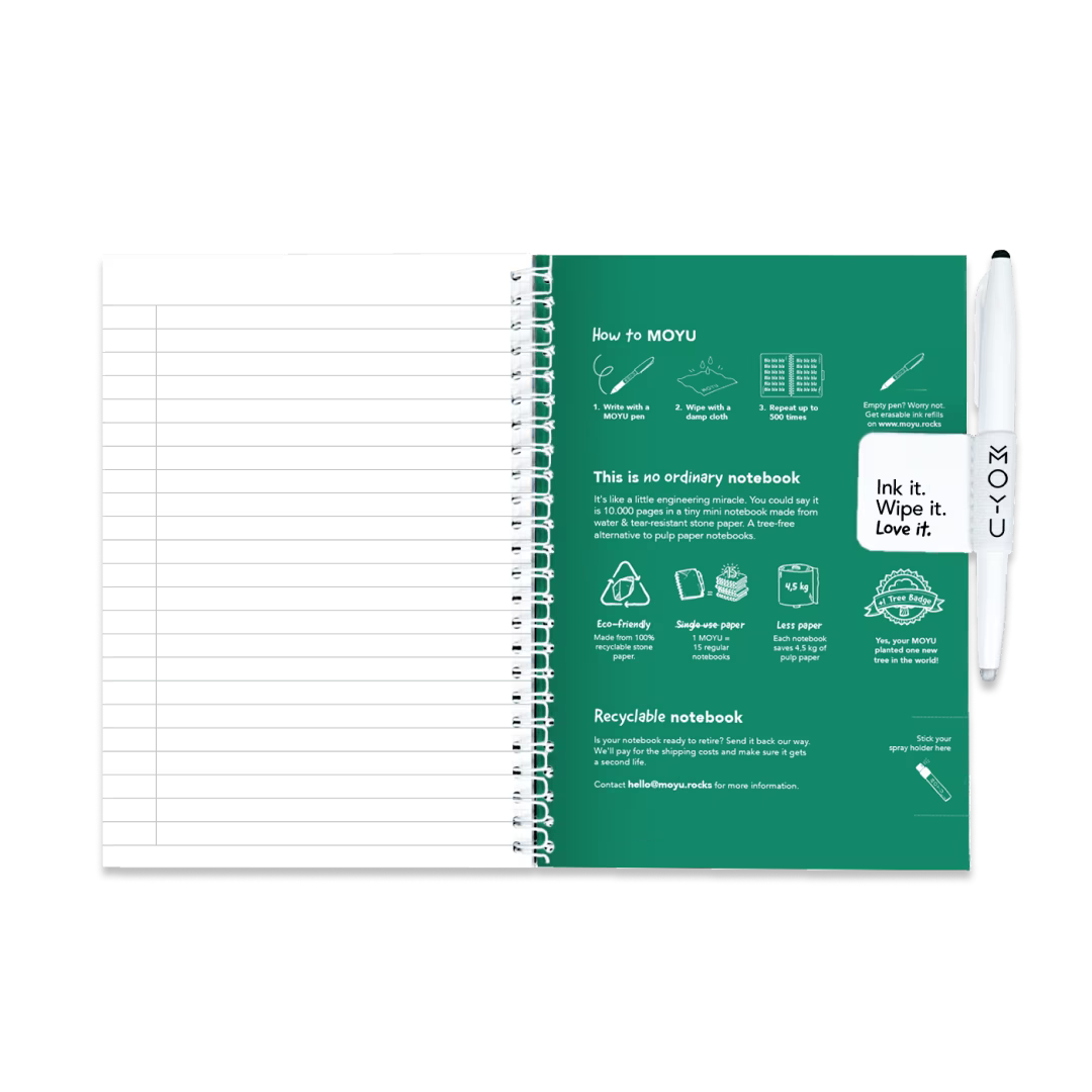 Erasable Agenda A5 - Forest Green