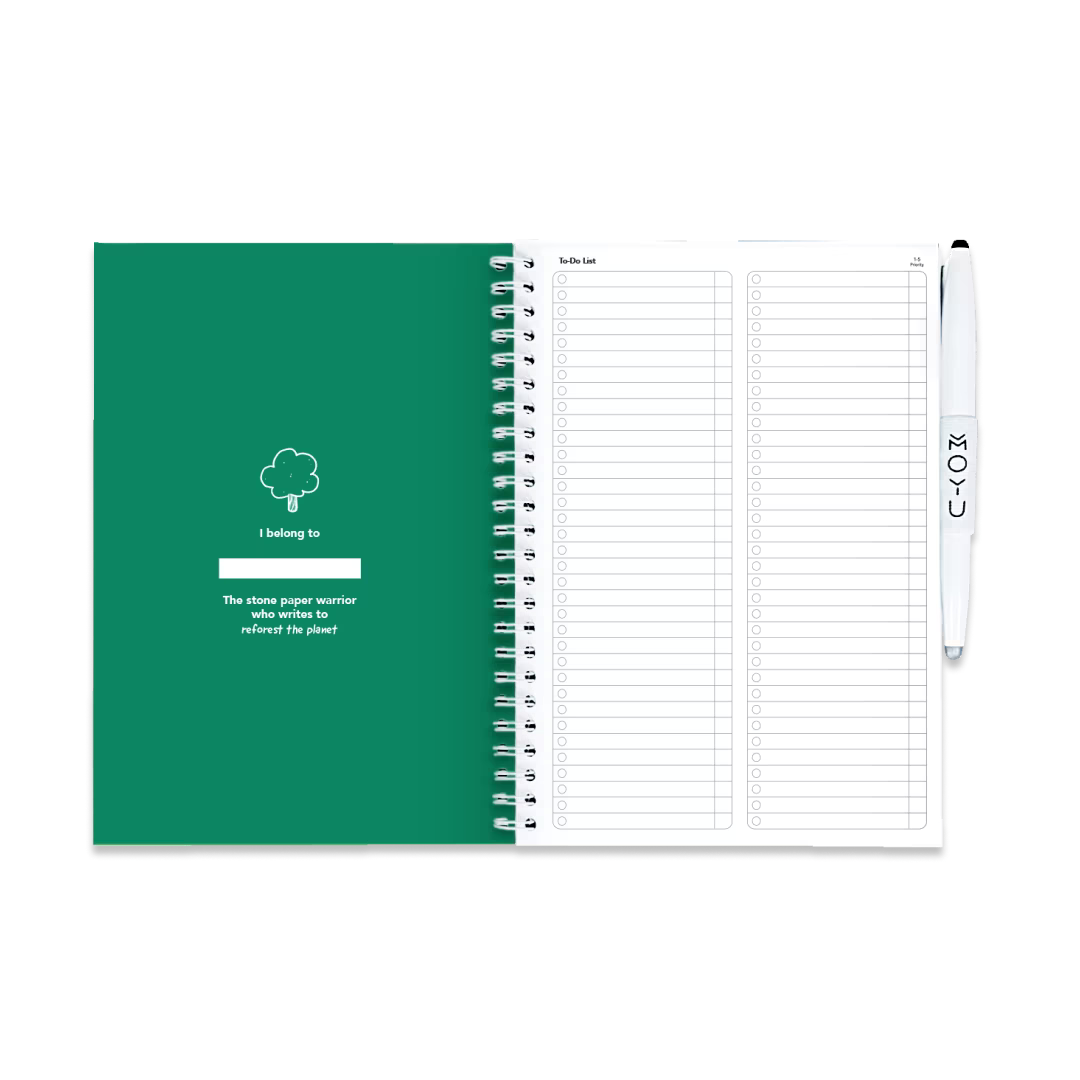 Erasable Agenda A5 - Forest Green