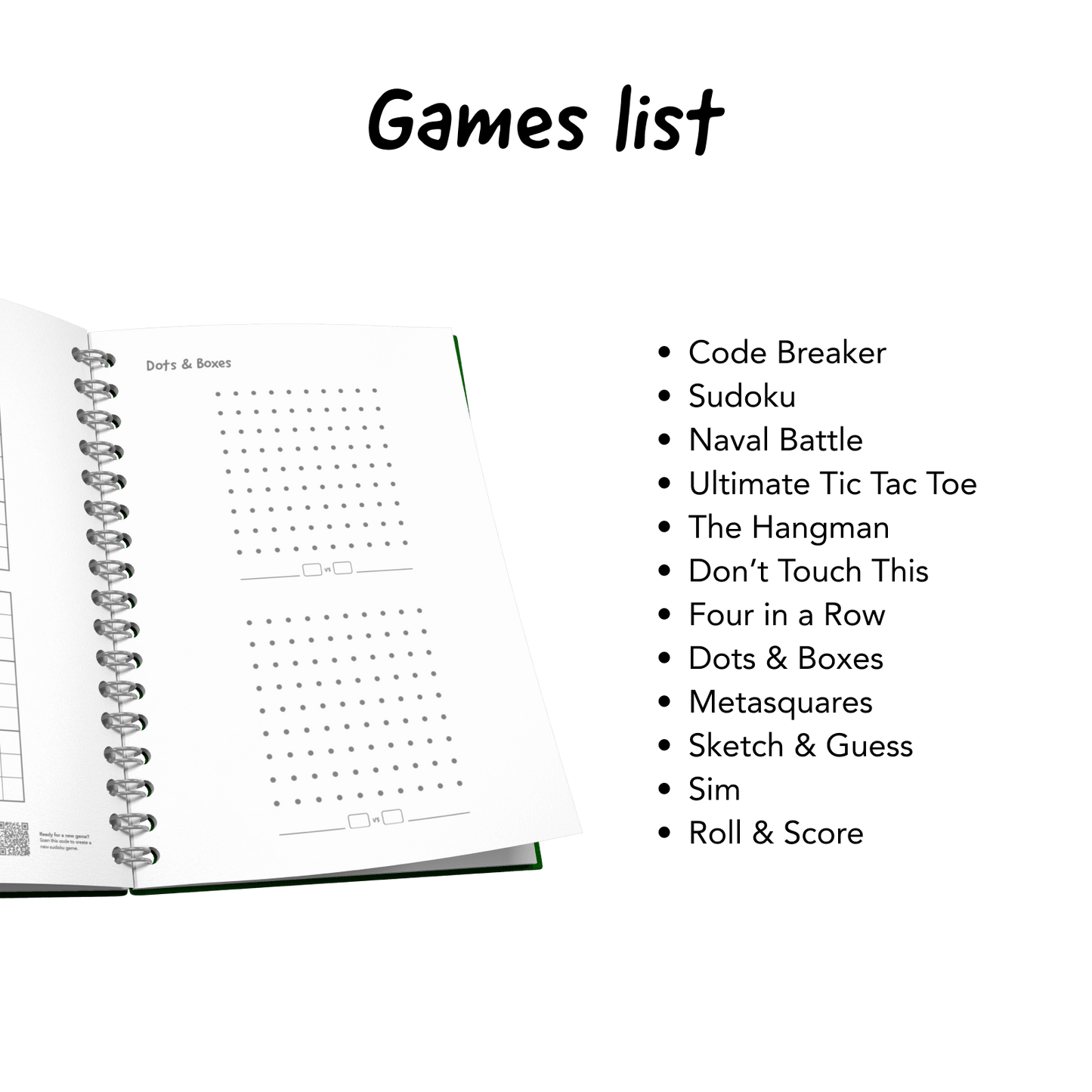 Erasable Game Book
