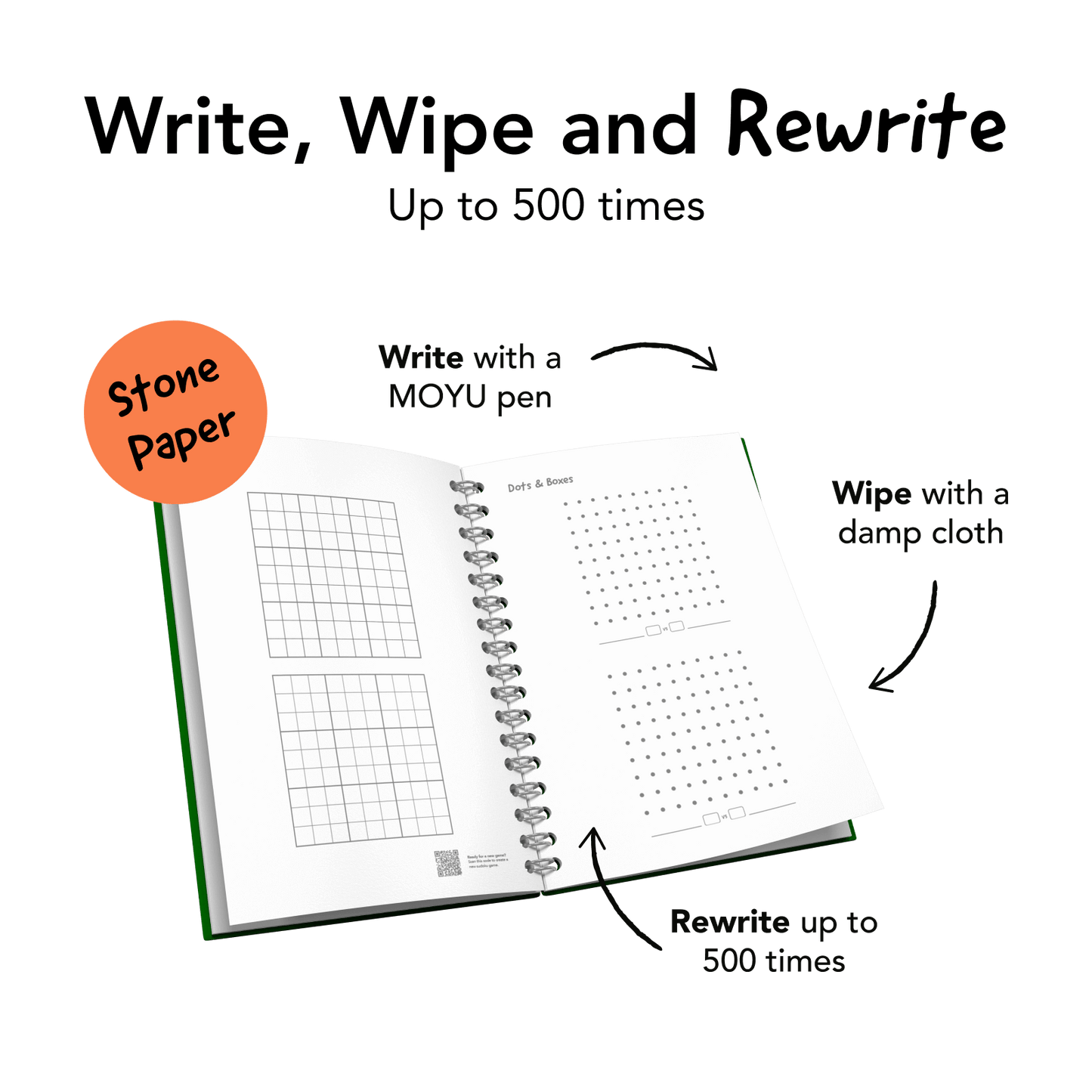 Erasable Game Book