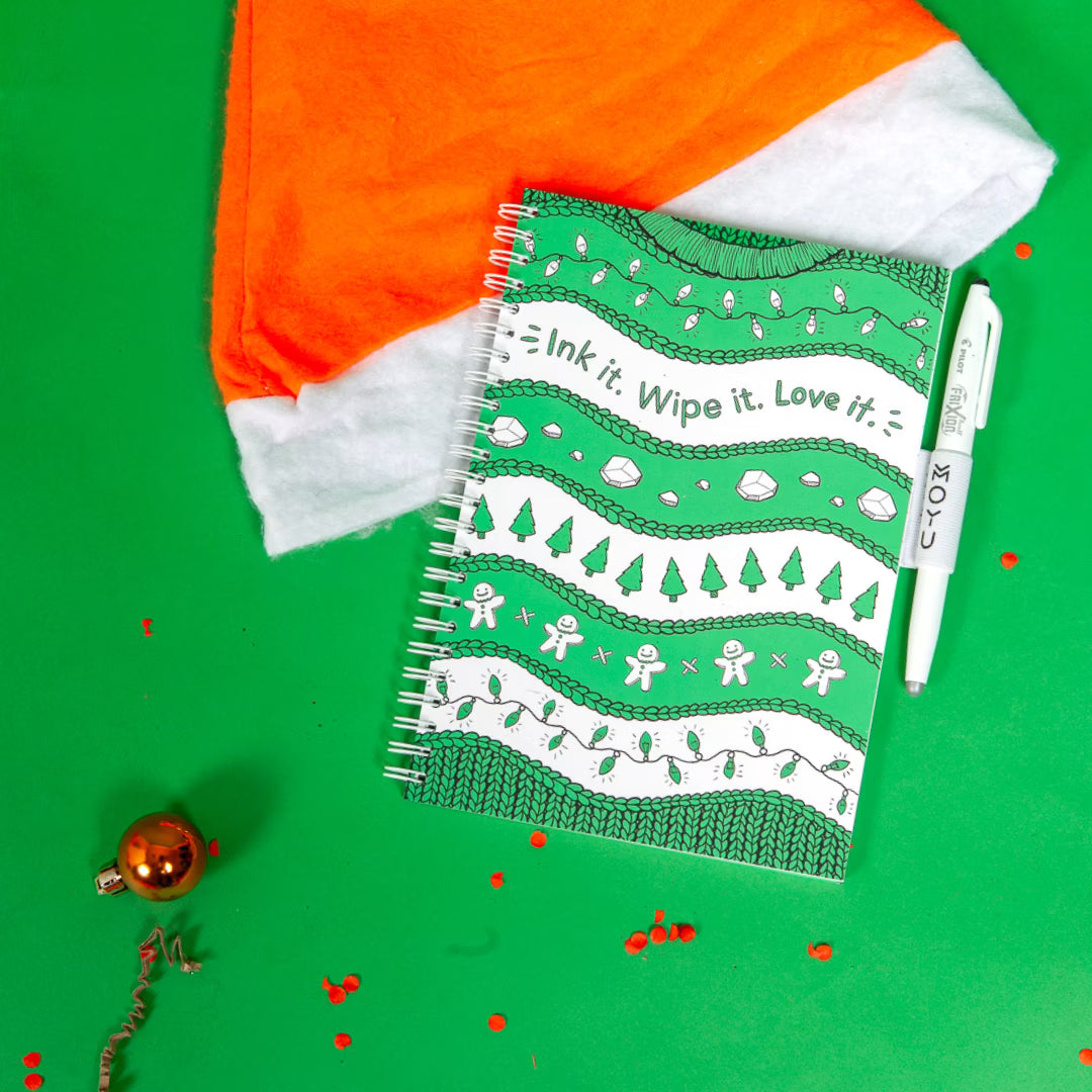 Uitwisbaar Notitieboek A5 - Ugly Christmas Sweater
