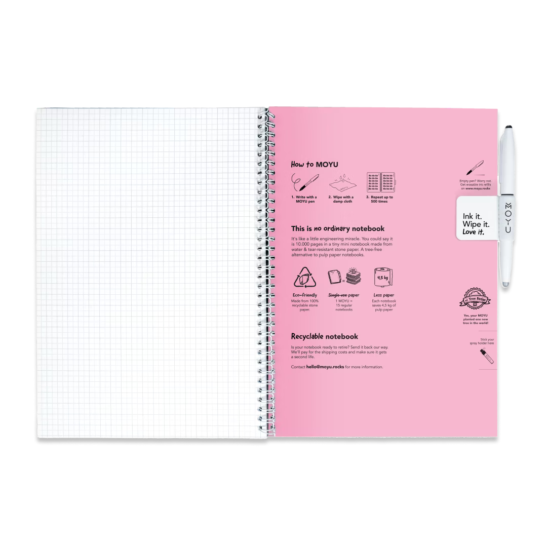 Erasable Notebook A4 - Love Garden
