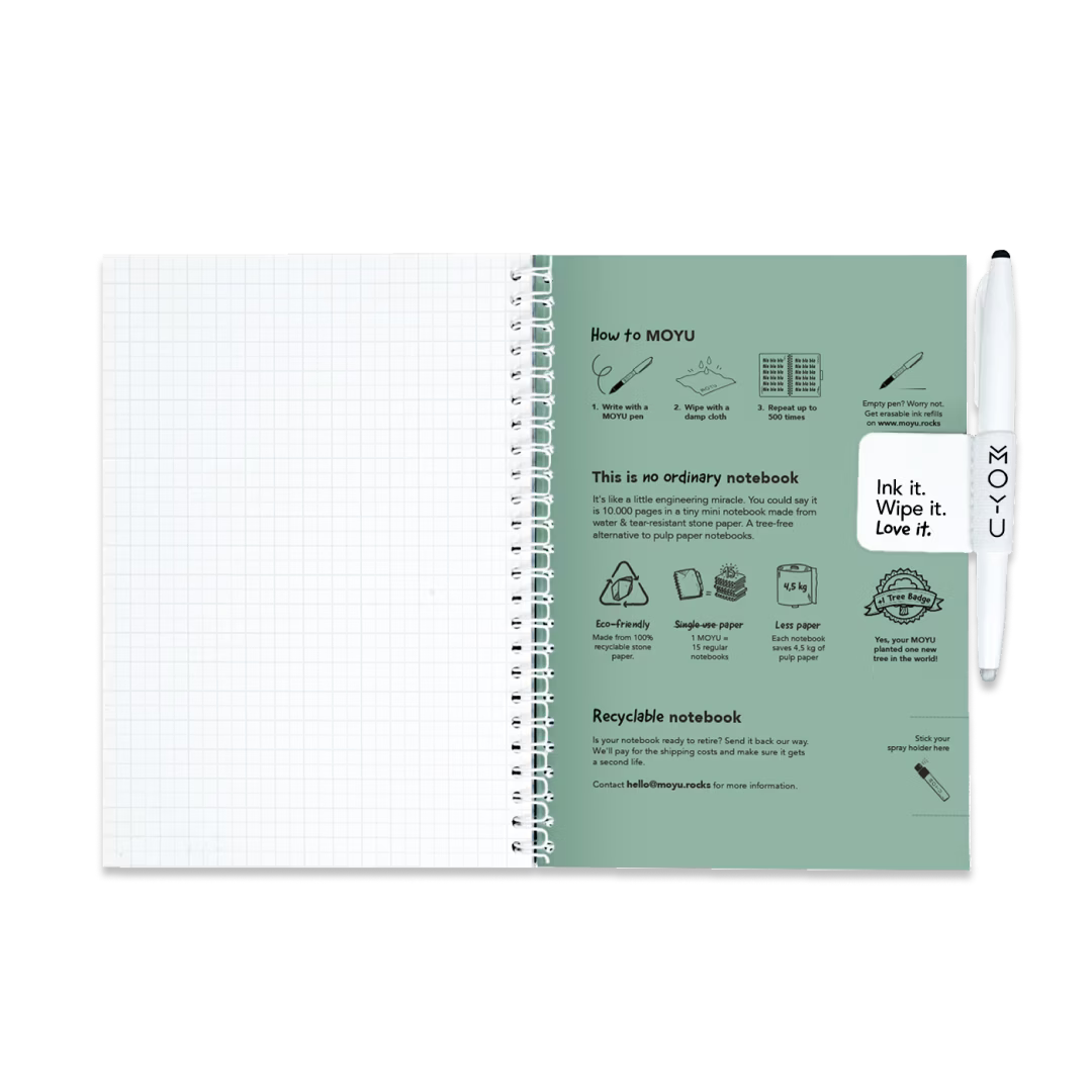 Erasable Notebook A5 - Lovely Leaf