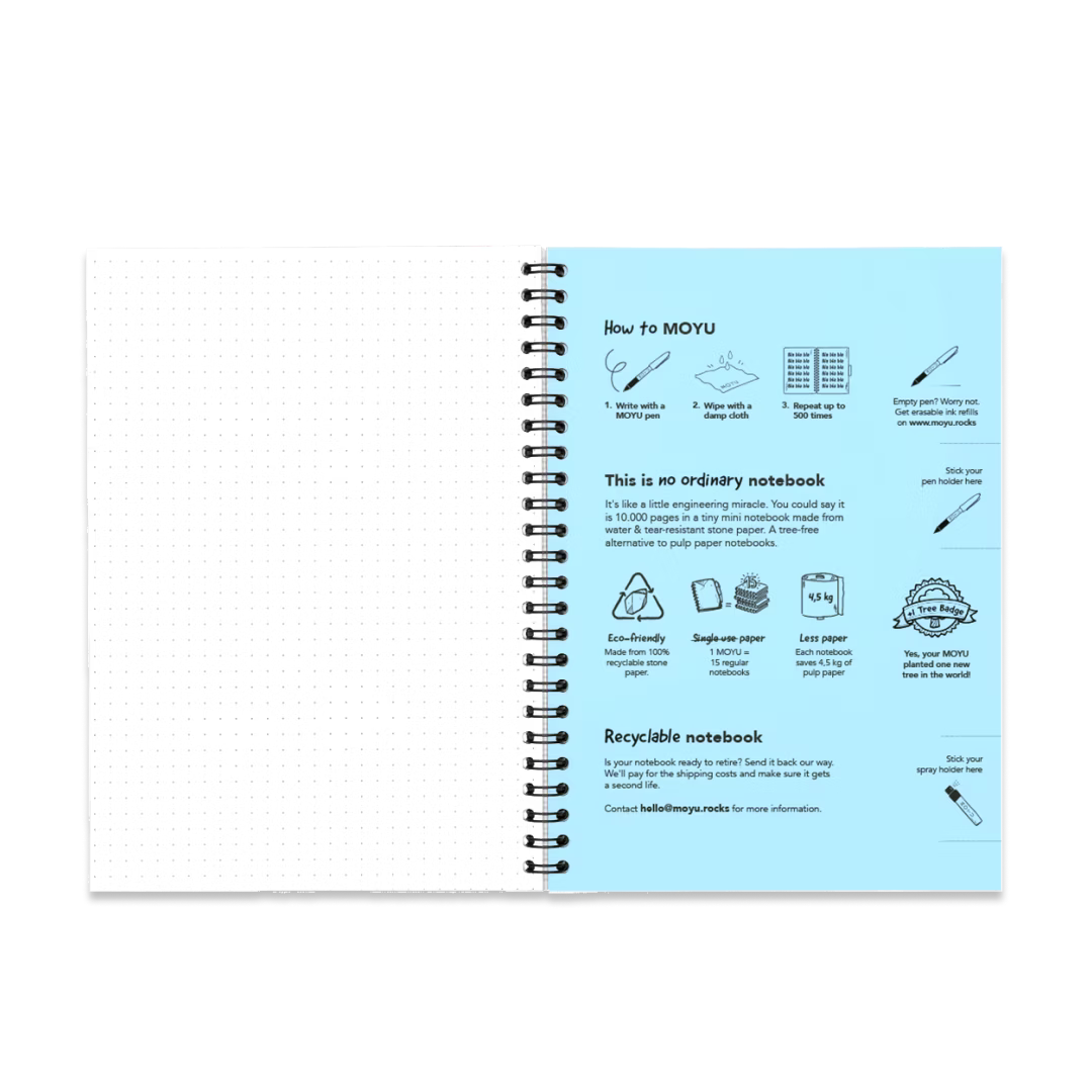 Uitwisbaar Notitieboek A5 - Stone Paper Warrior