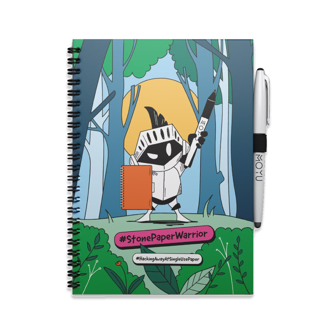 Uitwisbaar Notitieboek A5 - Stone Paper Warrior