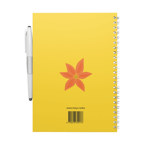 moyu-nature-on-rocks-notebooks-flower-vibes-A5-back-cover