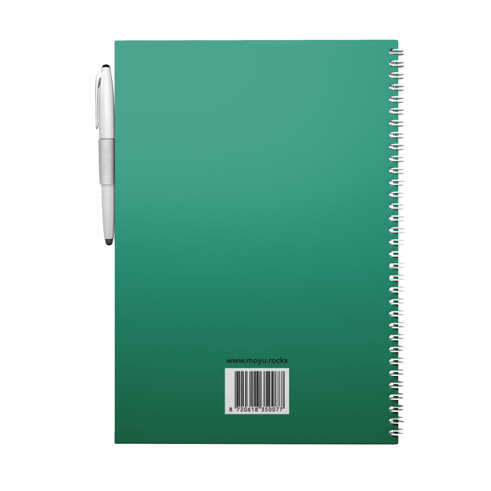 moyu-solid-elegance-notebooks-forest-green-A4-back-cover
