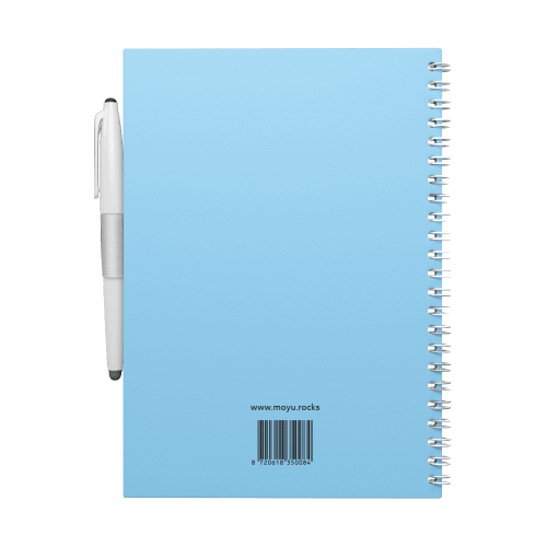 moyu-solid-elegance-notebooks-sky-blue-A5-back-cover