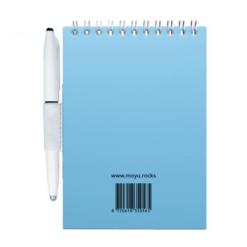 moyu-solid-elegance-notebooks-sky-blue-A6-back-cover
