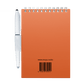 moyu-solid-elegance-notebooks-sunset-orange-A6-back-cover