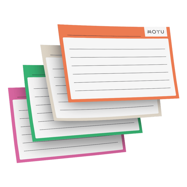 Color Index Card Lined Pattern Flashcards Tabbed Cards Ruled Note Card  Dividers
