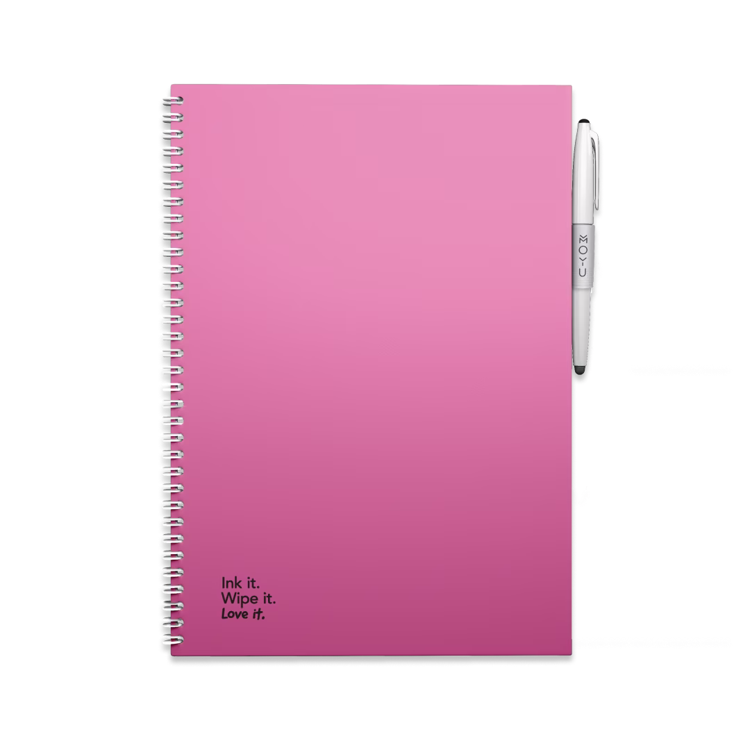 Erasable Notebook A4 - Passion Pink