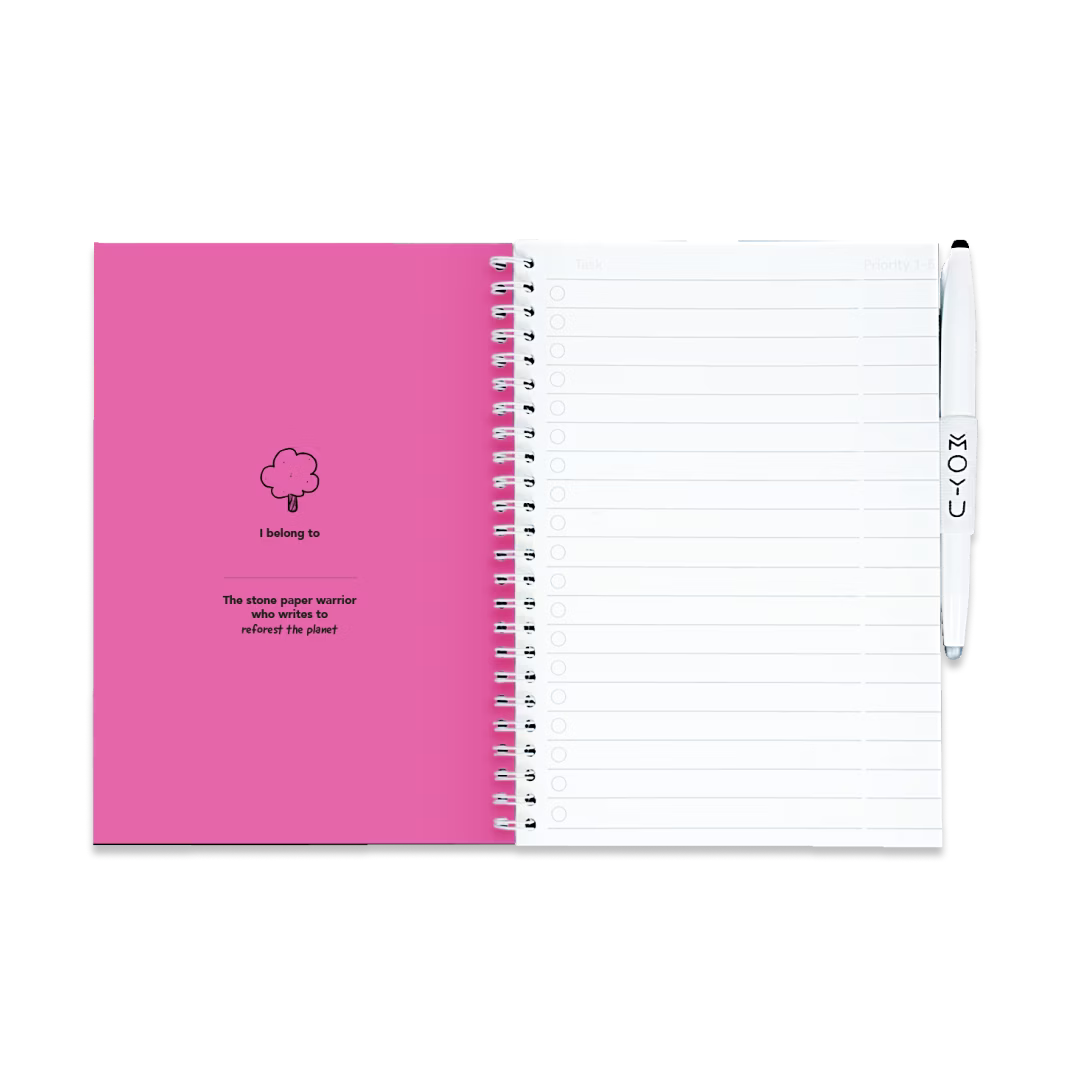 Erasable Notebook A5 - Passion Pink