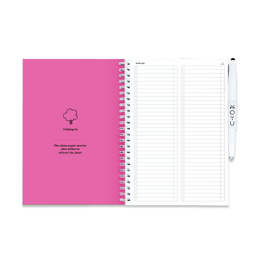 Uitwisbare Agenda A5 - Passion Pink 
